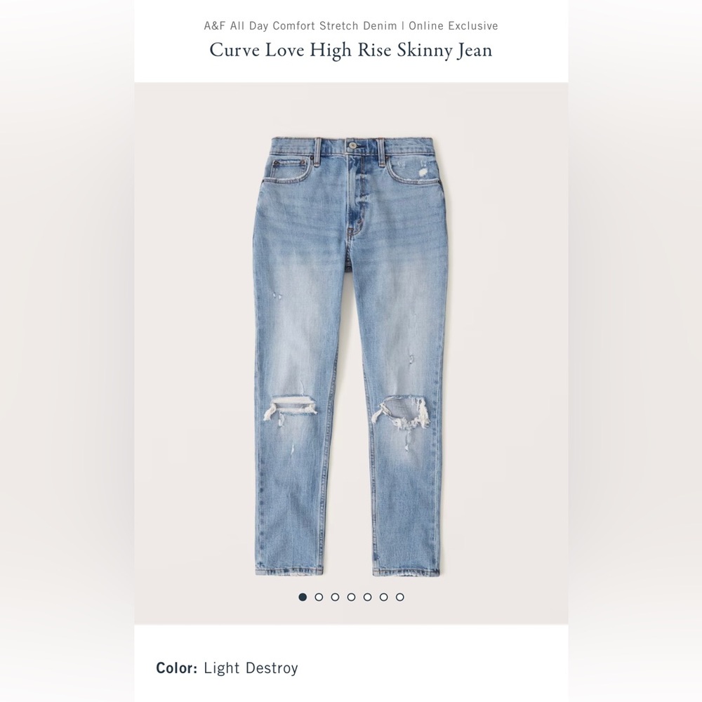 Curve Love High Rise Skinny - 25R - Abercrombie & Fitch